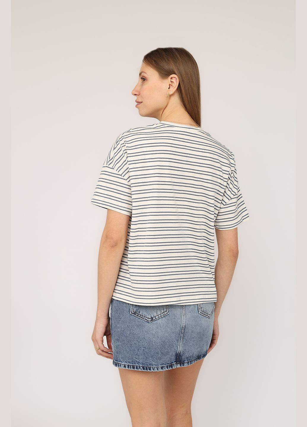 Футболка с коротким рукавом женская цвет белый CB-00275553 Crep - (330223164)