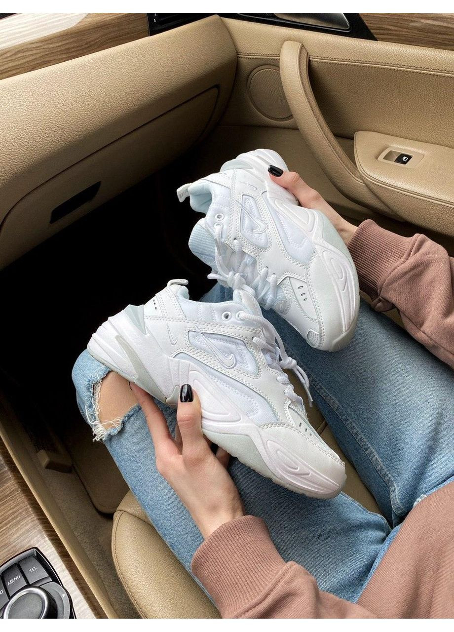 КРОСІВКИ ЖІНОЧІ NIKE M2K TEKNO FULL WHITE НАЙК М2К ТЕКНО No Brand бежеві демісезони (367169625)
