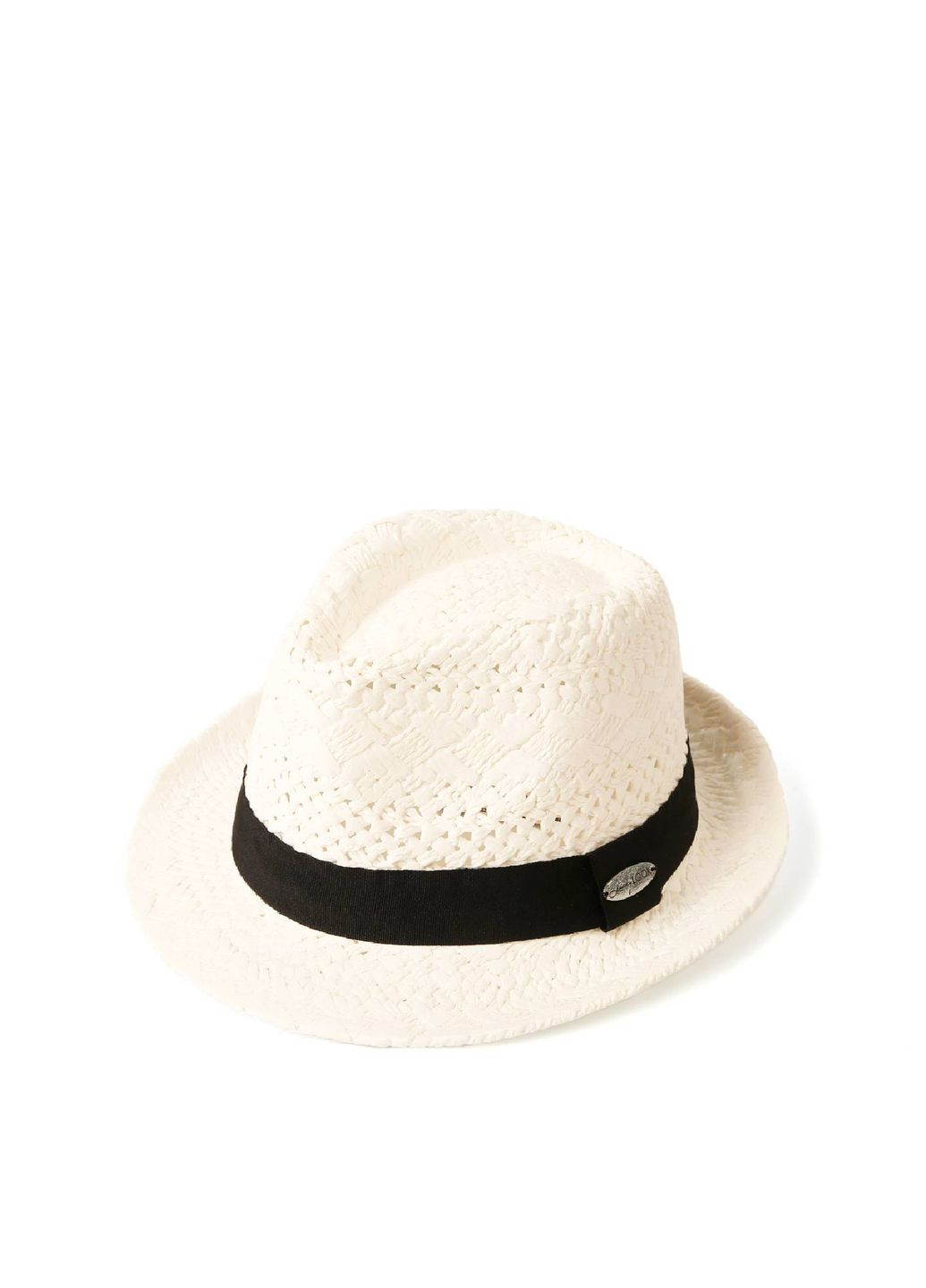 Шляпа трилби женская бумага белая AMANDA LuckyLOOK 817-624 (289478384)