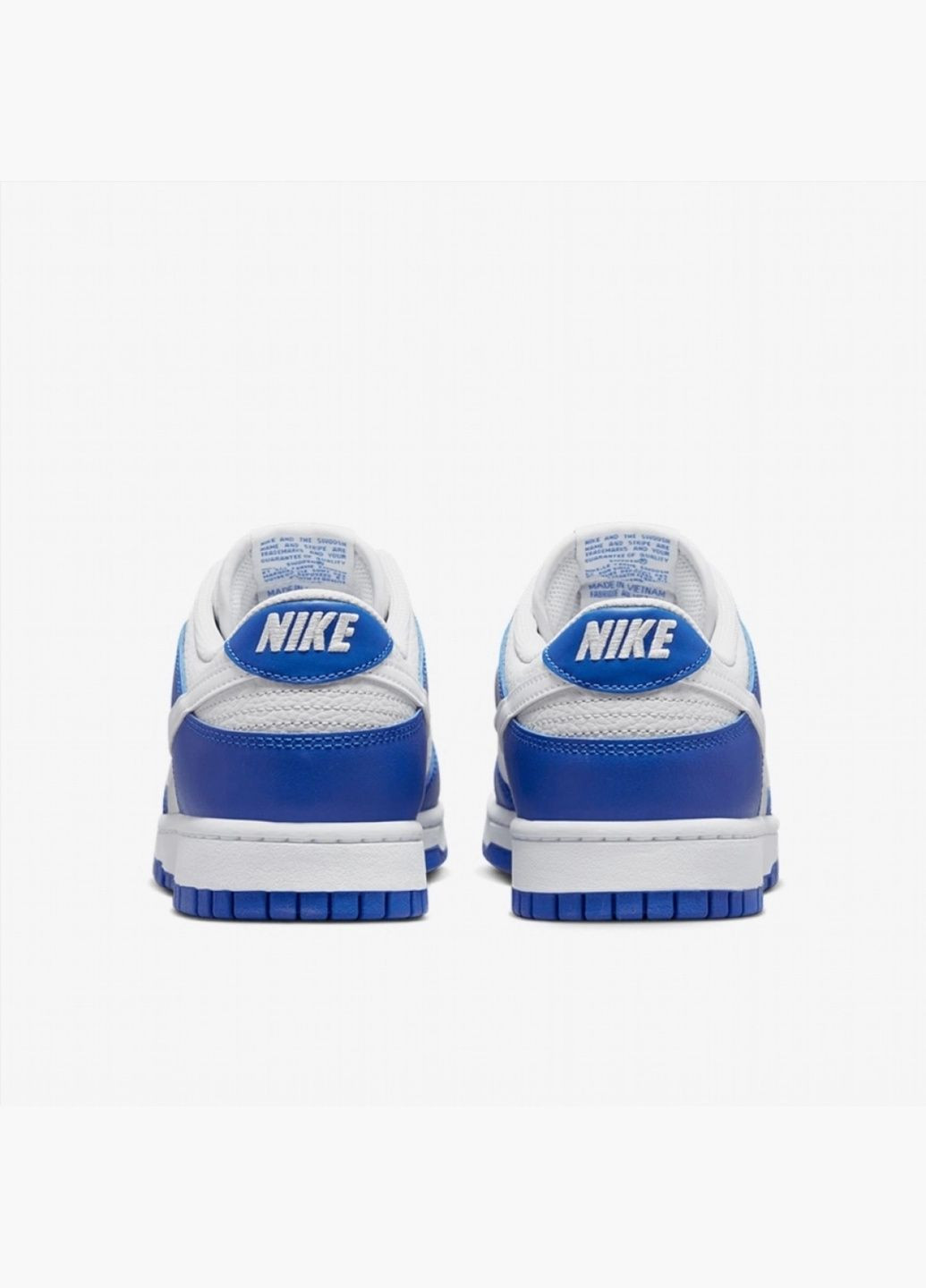 Білі всесезонні кросівки унісекс sportswear dunk low white/blue fn3416-001 Nike