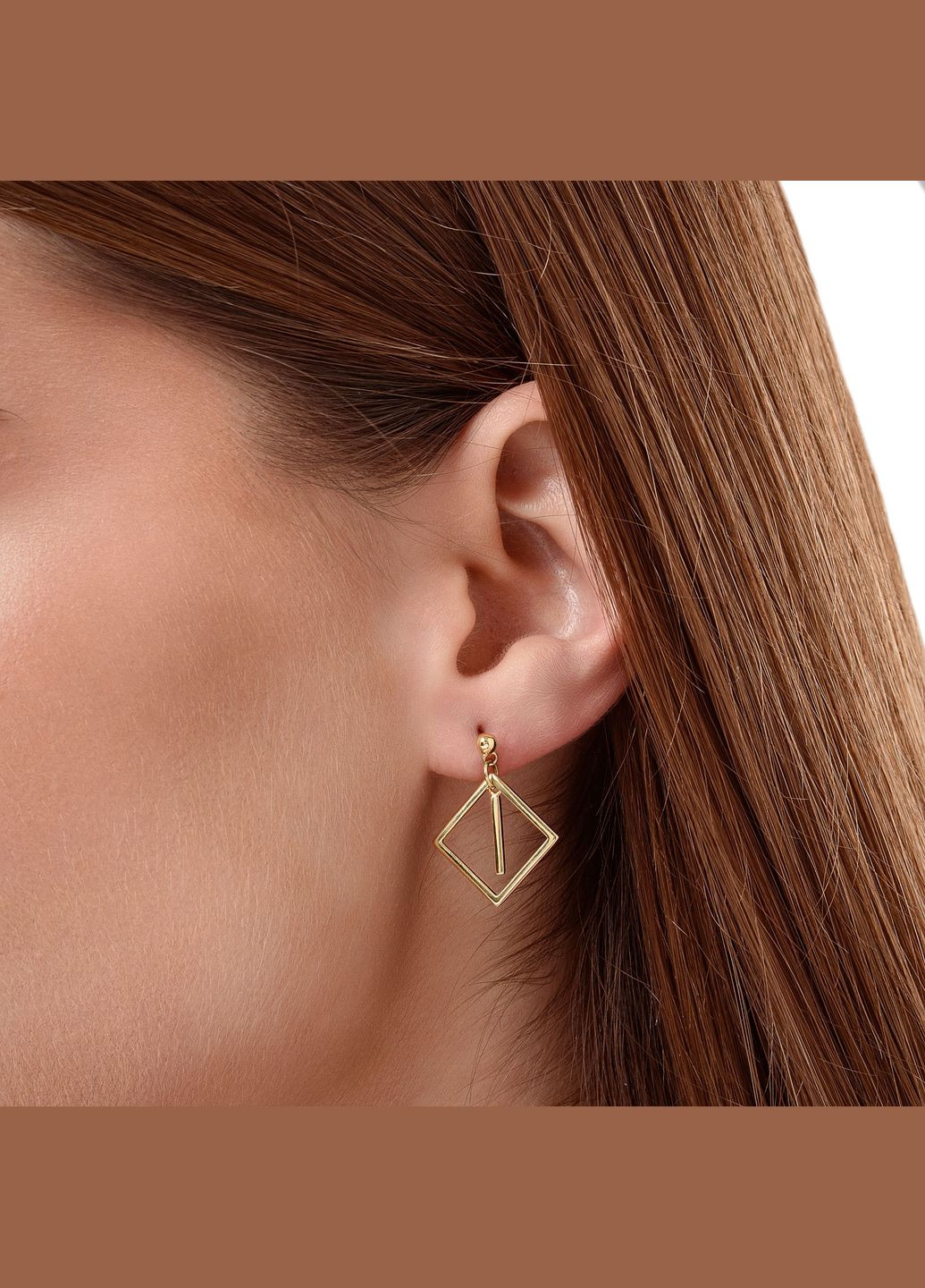 Серьги Геометрическая форма Minimal (338796561)