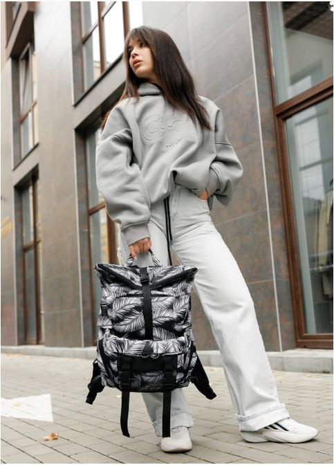 Рюкзак рол RollTop Double принт "Palm" Sambag (302519221)