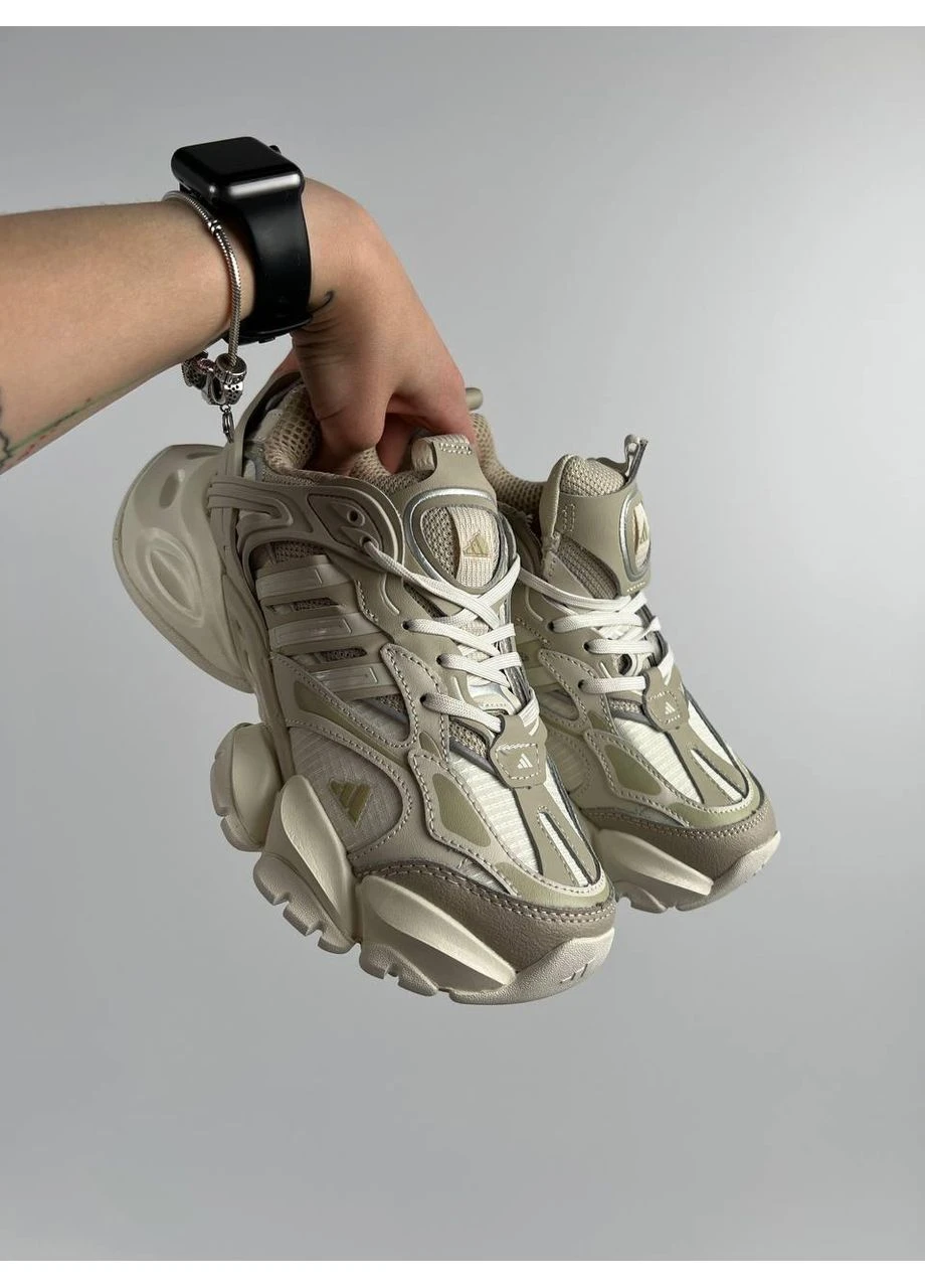 Бежеві кросівки чоловічі adidas vento xlg deluxe beige адідас венто бежеві демісезон No Brand