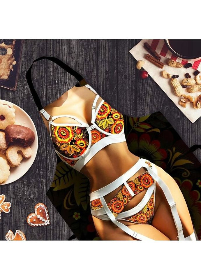 Фартук 3D Блестящая Кулинарка 3795 16535 80х60х24 см FlexDress (324267751)