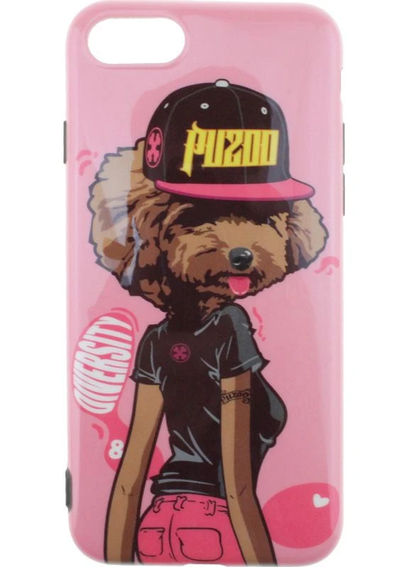 Чехолнакладка TPU Glossy Surface IMD Hip Hop iPhone 7/8/SE 2020 DJ Teddy Pink PUZOO (301780560)