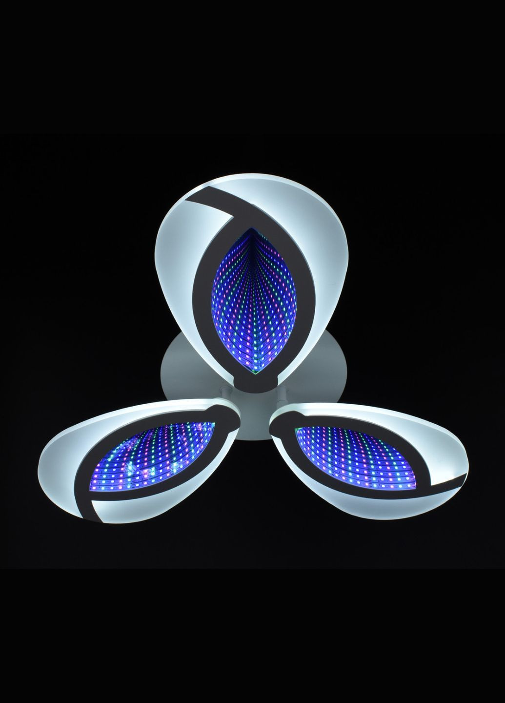 Люстра светодиодная потолочная LED светильник для квартиры на потолок лэд с пультом 26103 Белый 8х49х49 см. Sunnysky (364490930)