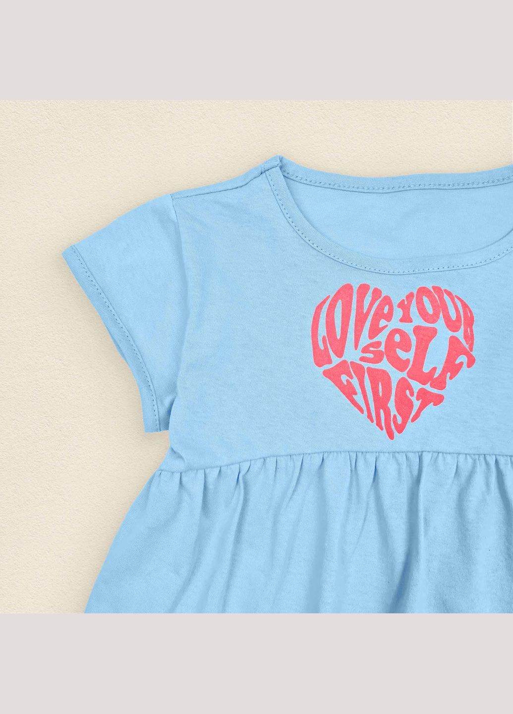 Блакитна літня сукня кулір для дівчинки heart блакитний dexter's (297440152)