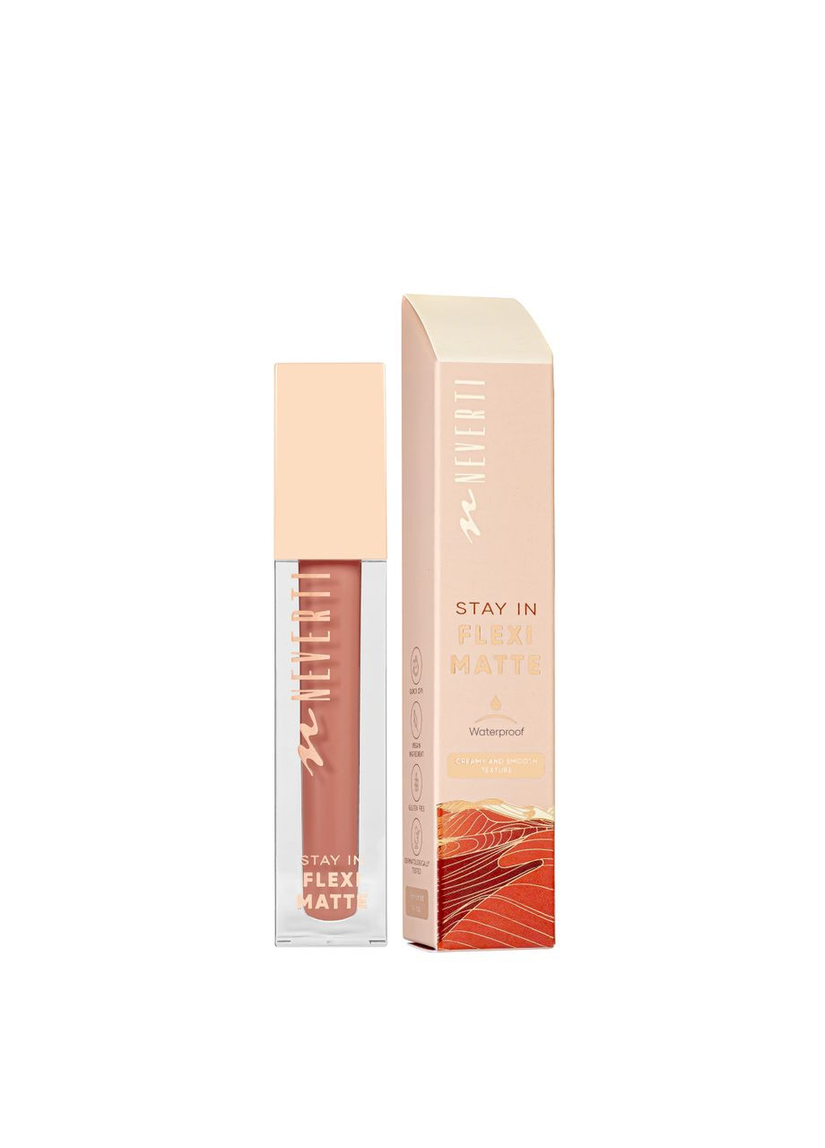 Помада для губ матова водостійка Matte Liquid Lipstick NP801, 008 Boundless Love Карамельно-рожева Neverti (308981341)
