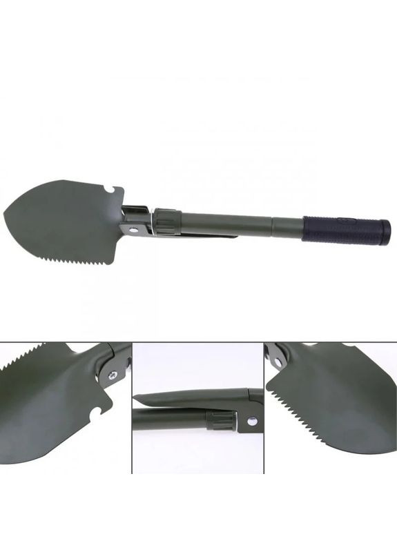 Туристический набор 5 в 1 [лопата/кирка/пила/компас/открывалка] No Brand (334293506)