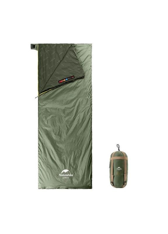 Спальный мешок Summer LW180 NH21MSD09 левый 15°C M 190 см зеленый (6927595777930-L) Naturehike (335405198)