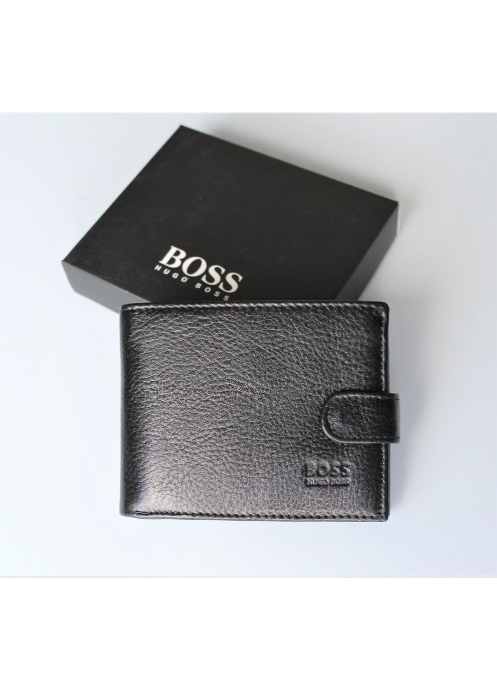 Чоловічий шкіряний гаманець Black No Brand (369365121)