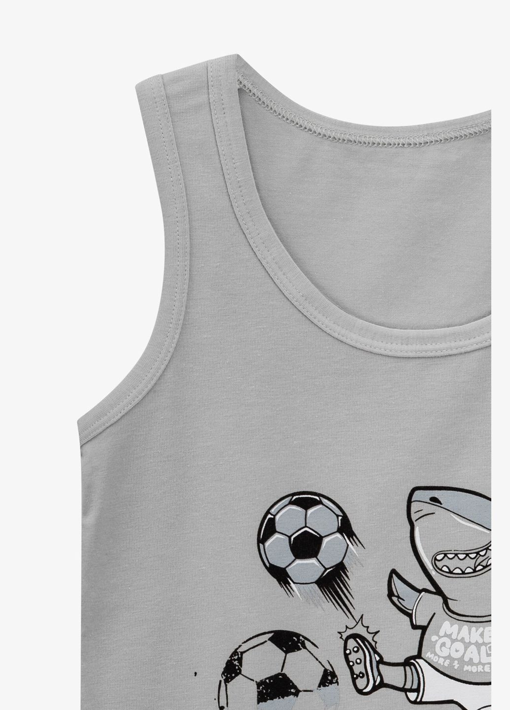 Светло-серая майка белье для мальчика 7781b7 0-1 год светло-серый shop (2000990906519) Donella