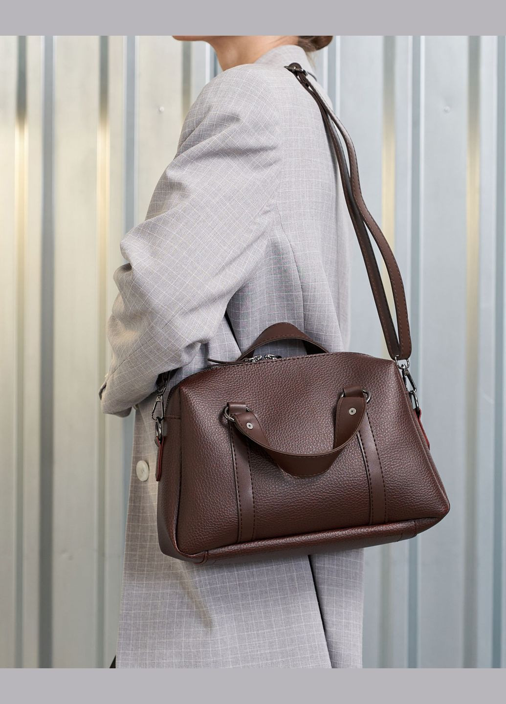 Сумка женская кросс боди экокожа (wel-72905) шоколадный WeLassie (336154932)