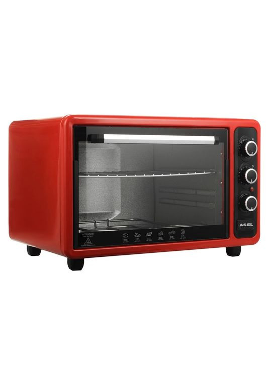 Електрична піч AF-40-23. Колір: червоний Asel (364664628)