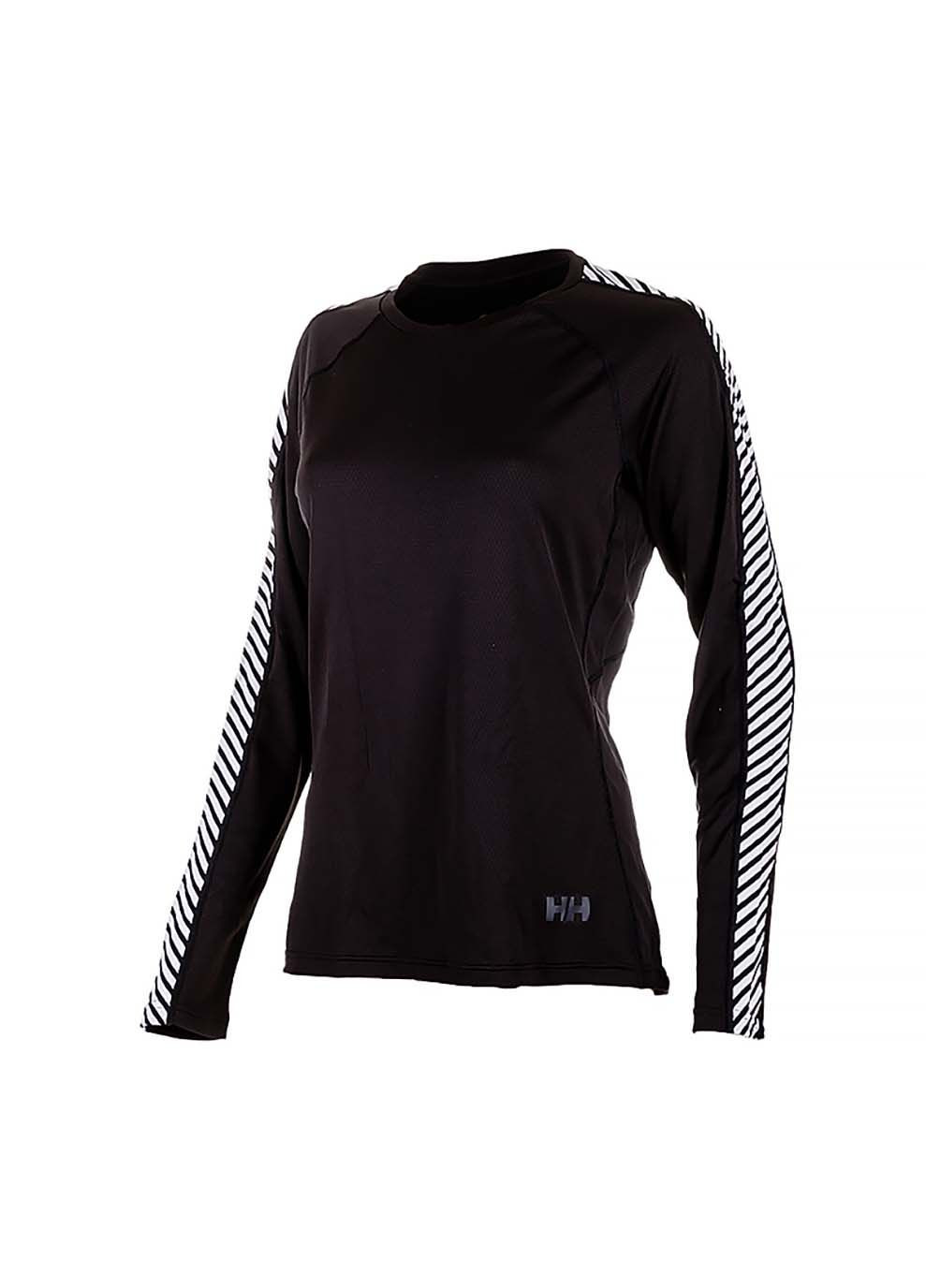 Женская Термокофта LIFA ACTIVE STRIPE CREW Черный Helly Hansen (367594219)