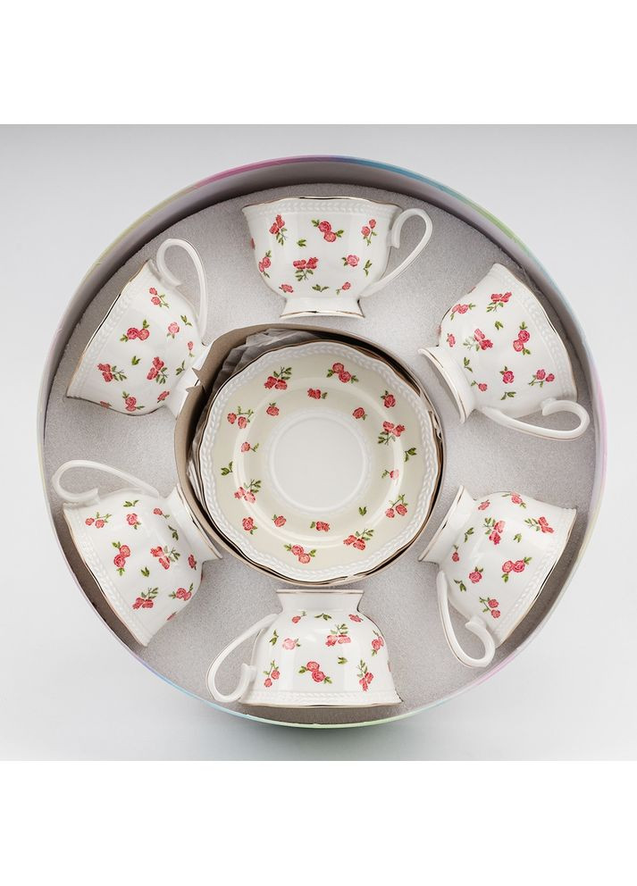 Чайный фарфоровый набор Сад роз 12 предметов 230 мл 19292-016 No Brand (361230637)