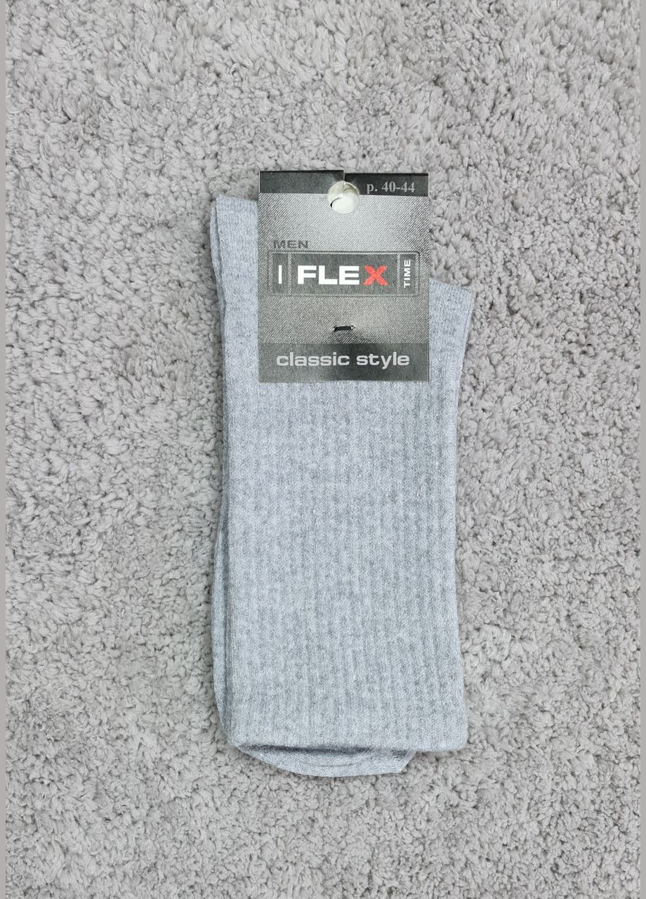 Шкарпетки чоловічі високі однотонні спортивні чорні, білі, сірі чорний Flex (318678885)