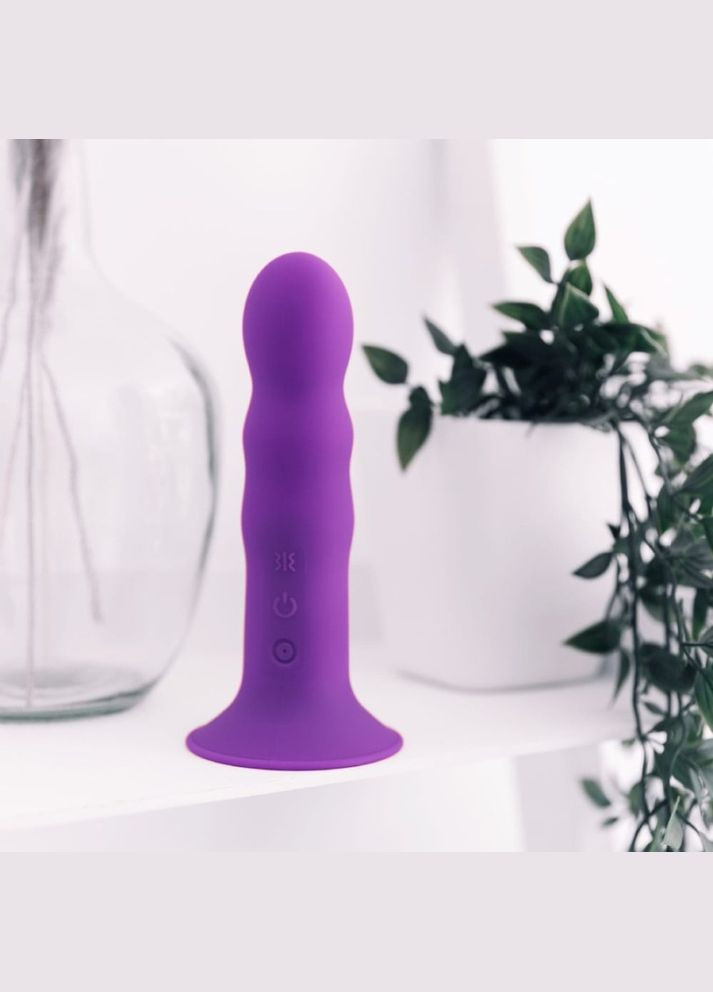 Вібратор рельєфний Hitsens 3 на присосці, фіолетовий Adrien Lastic (331171689)