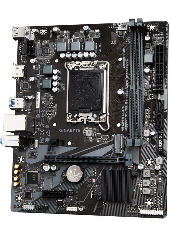 Материнська плата H610M K DDR4 s1700 H610 2xDDR4 M.2 HDMI mATX Gigabyte (315142867)