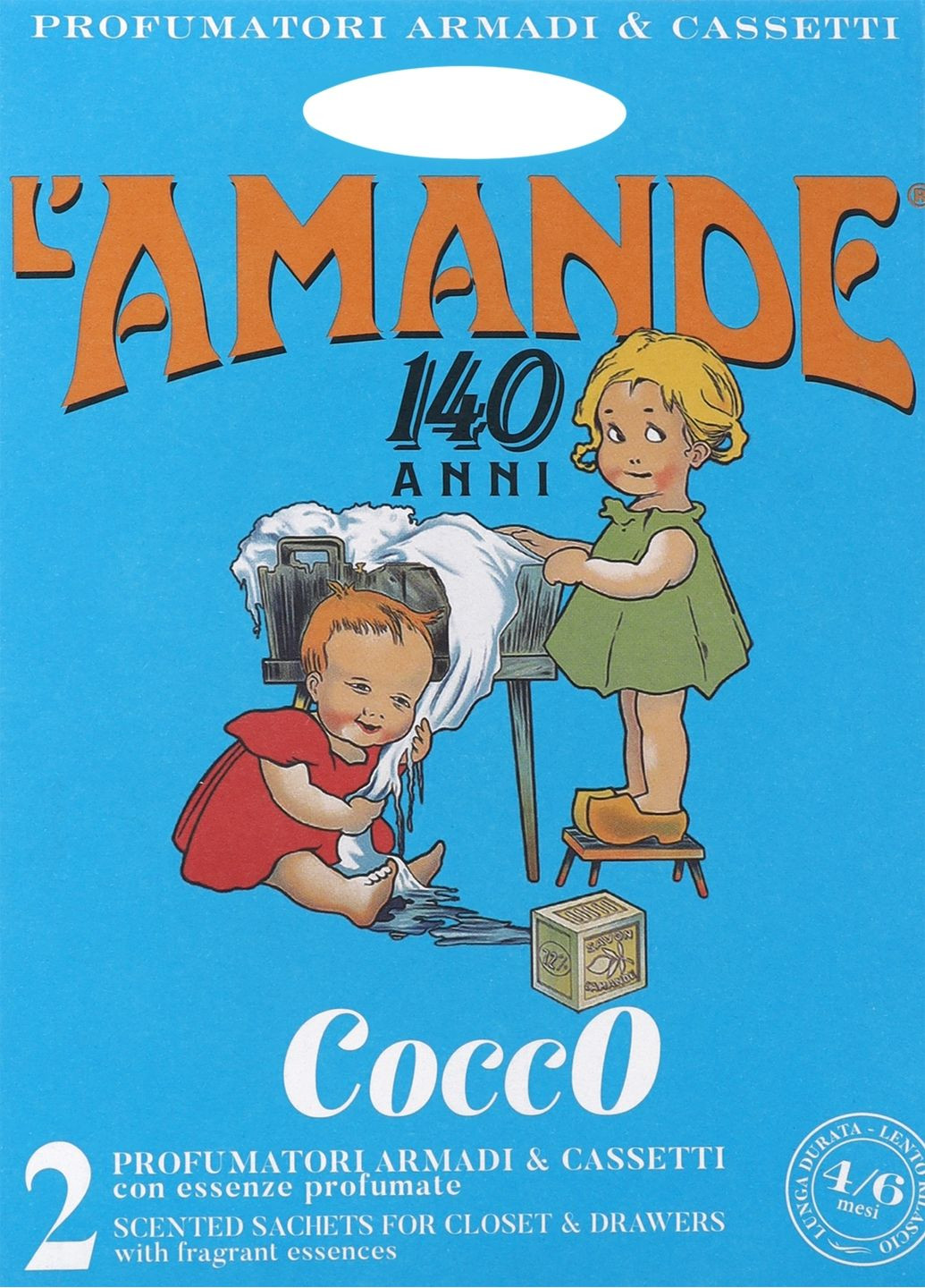 Парфумоване саше для шафи та приміщень "Кокос" Coconut Scented Sachets 20g (1406861-31157096) L'Amande (368867132)