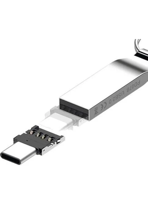 Перехідник Type-C (M) - USB 2.0 (F), Black,, компактний 000-LA-OTG-TYPE-C-ADAPTOR Lapara (395337386)
