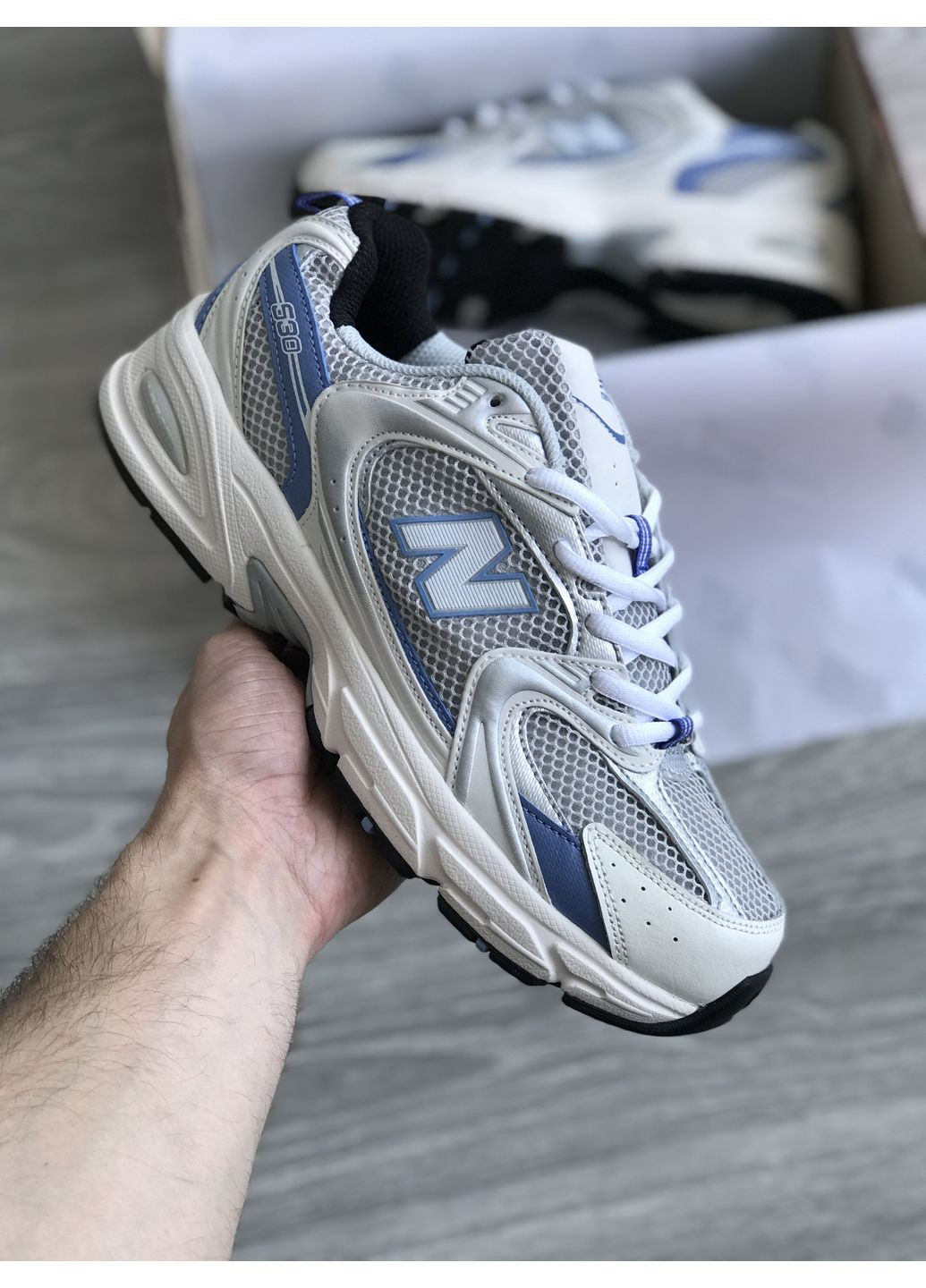 Кросівки жіночі і чоловічі New Balance 530 White Blue | Нью Беланс 530 білі No Brand білі демісезони (362894467)