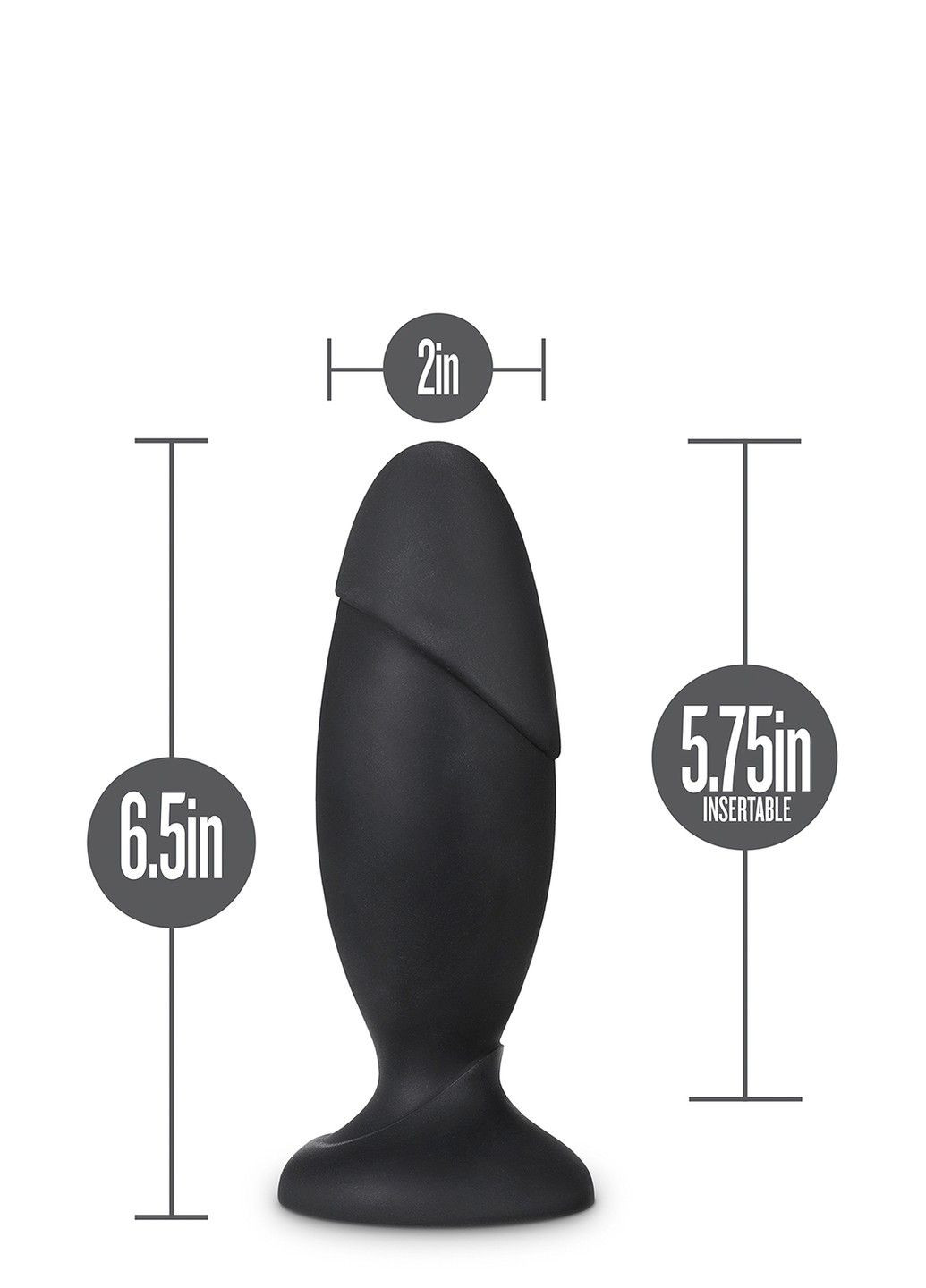 Анальна пробка Anal Adventures Platinum Rocket Plug L Blush (333713191)