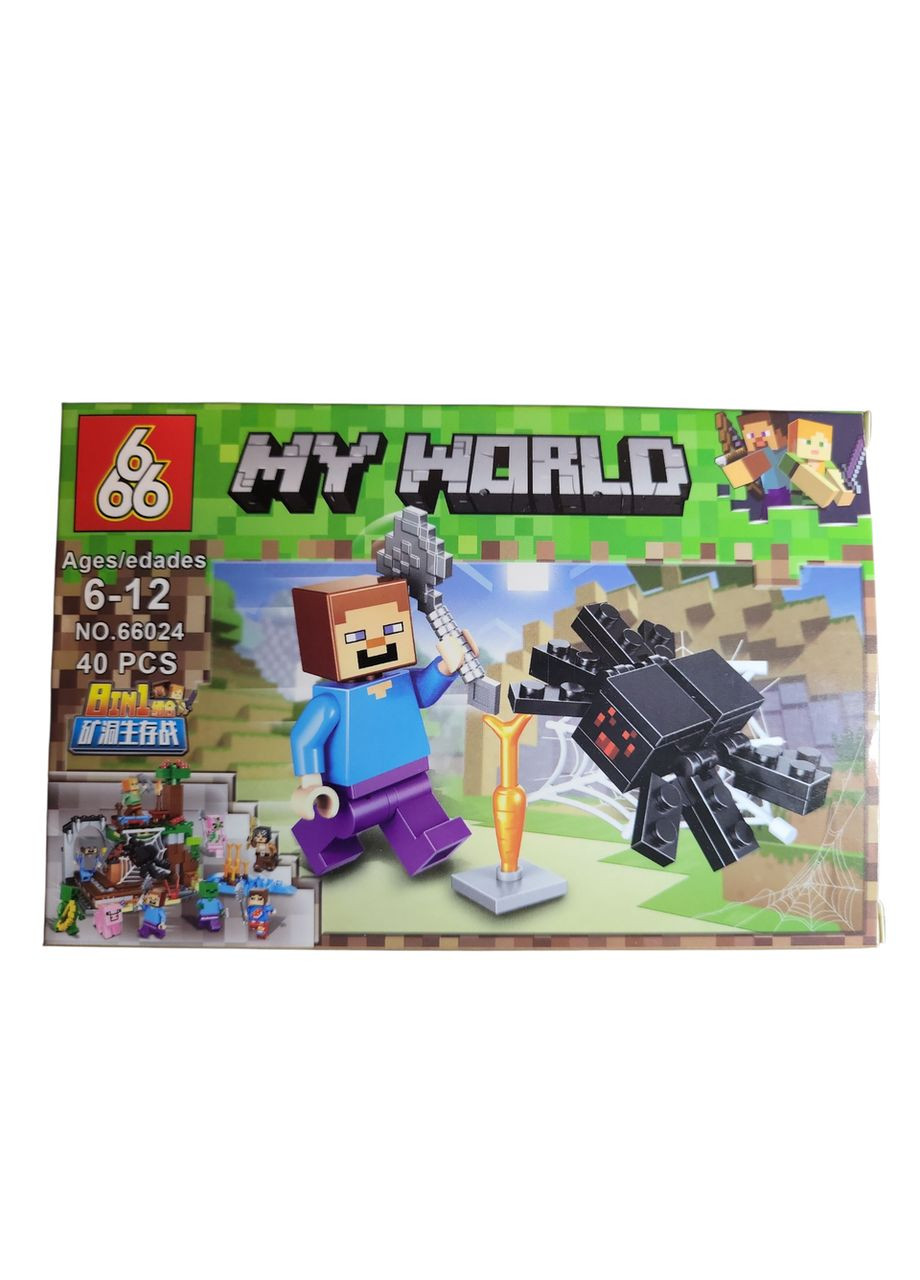 Конструктор Minecraft My World 66024-5, 40 деталей No Brand (356117824)