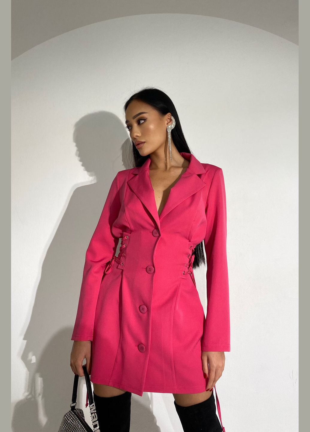 Малинова ділова, повсякденний сукня Liton