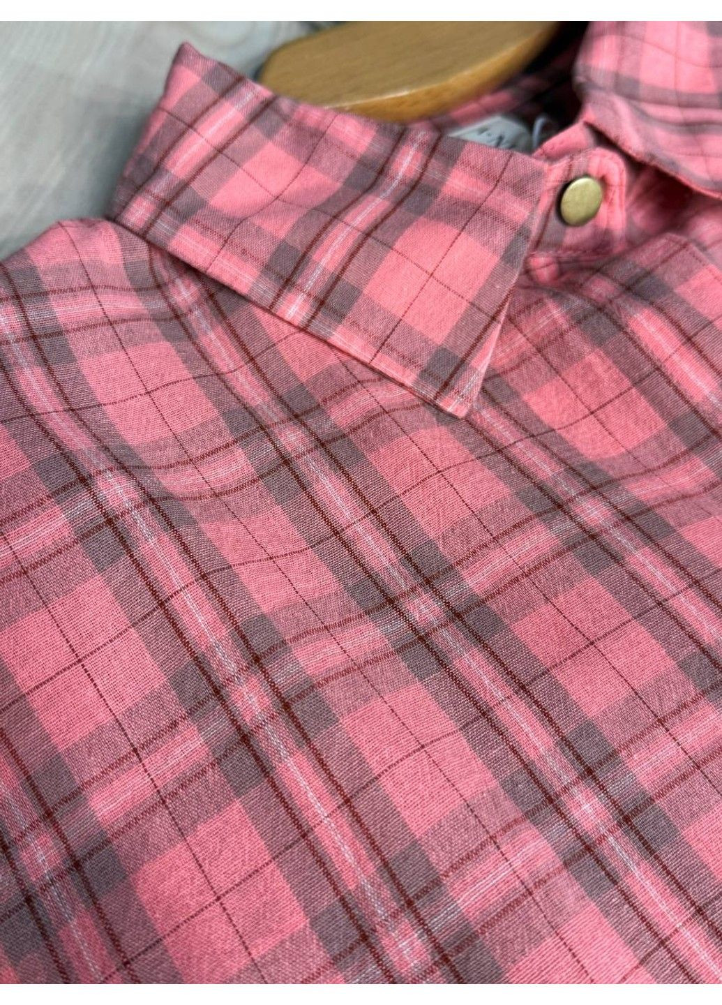 Сорочка жіноча A-N 7866 супероверсайз у клітинку широка No Brand (346331455)