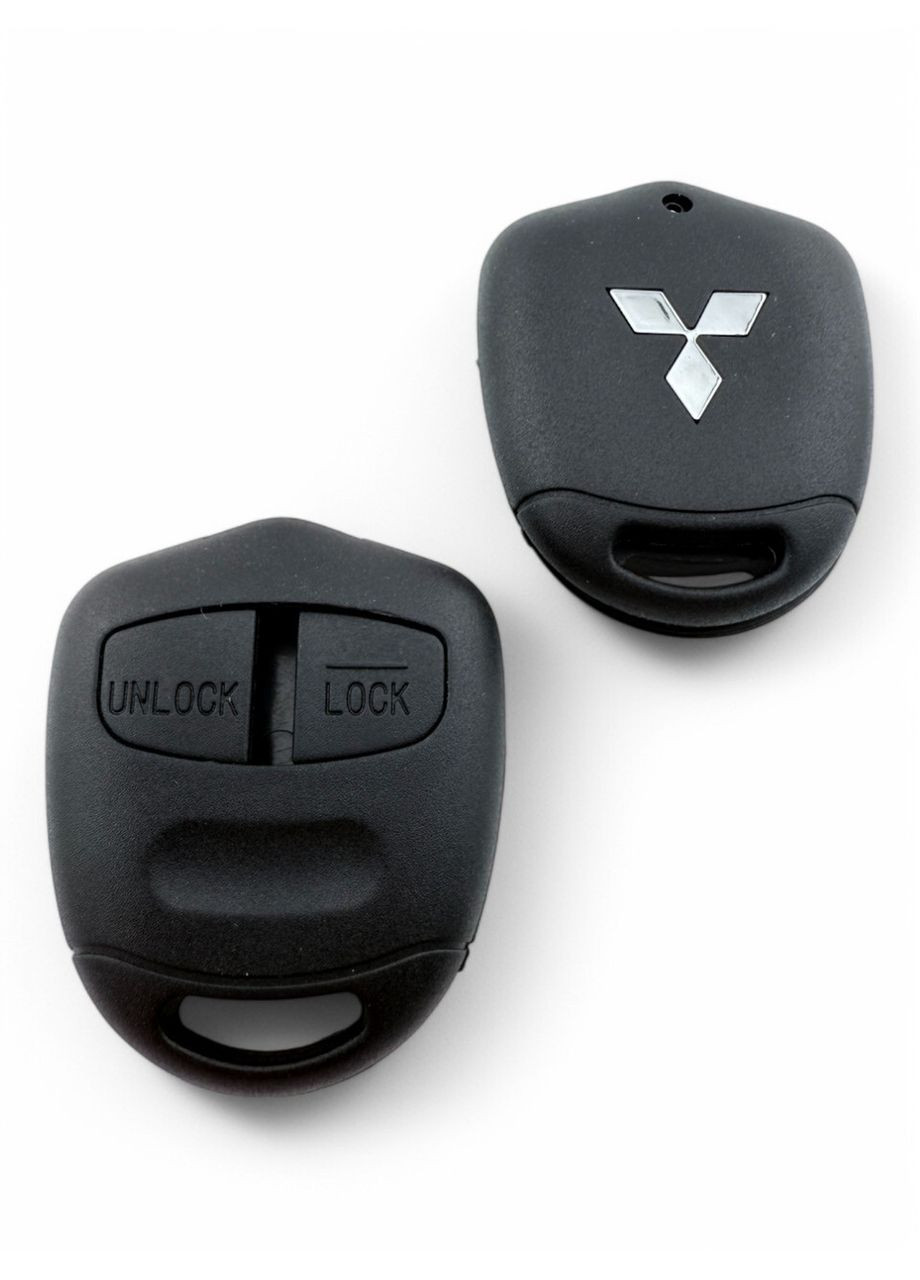 Корпус ключа 2 кнопки без лезвия (без заготовки) с логотипом Мицубиши Mitsubishi (354698737)