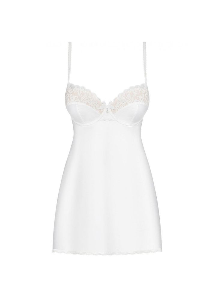 Пеньюар 871-CHE-2 white Chemise L/XL Obsessive (338423301)