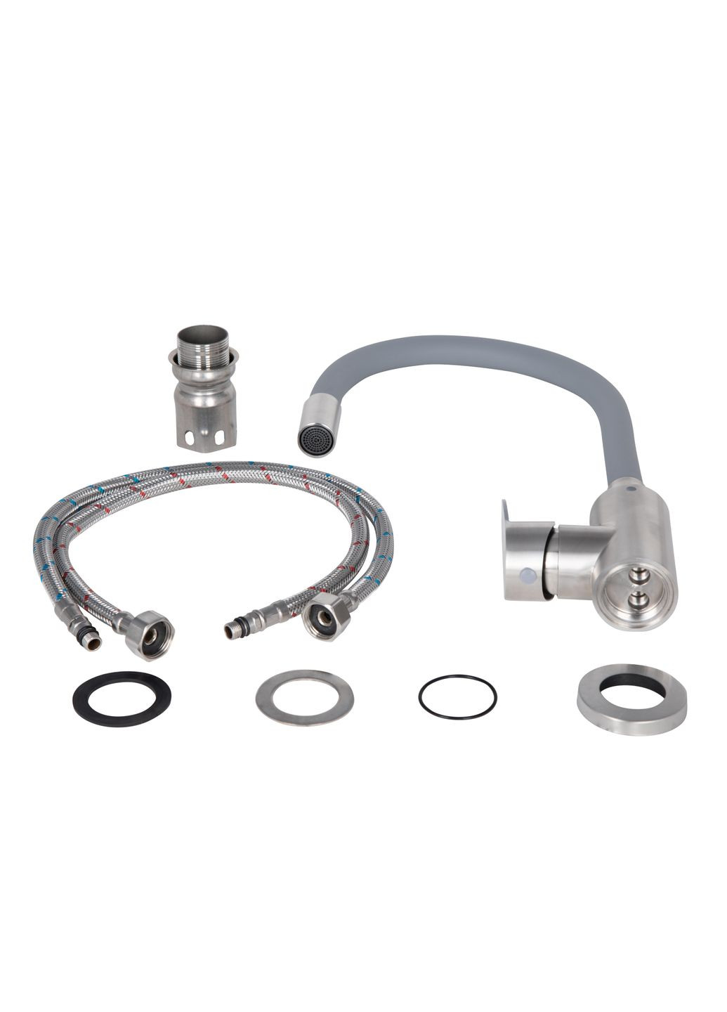 Смеситель для кухни Vida с гибким изливом (k35) LDVID015F3GRE43356 Grey LIDZ 015F3 (323485764)