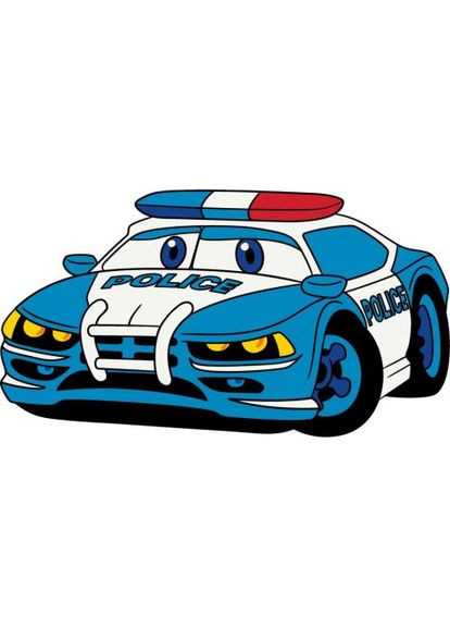 Детская раскраска. Роспись по холсту "Полицейская машинка" (25х30 см) Art Craft (369728687)