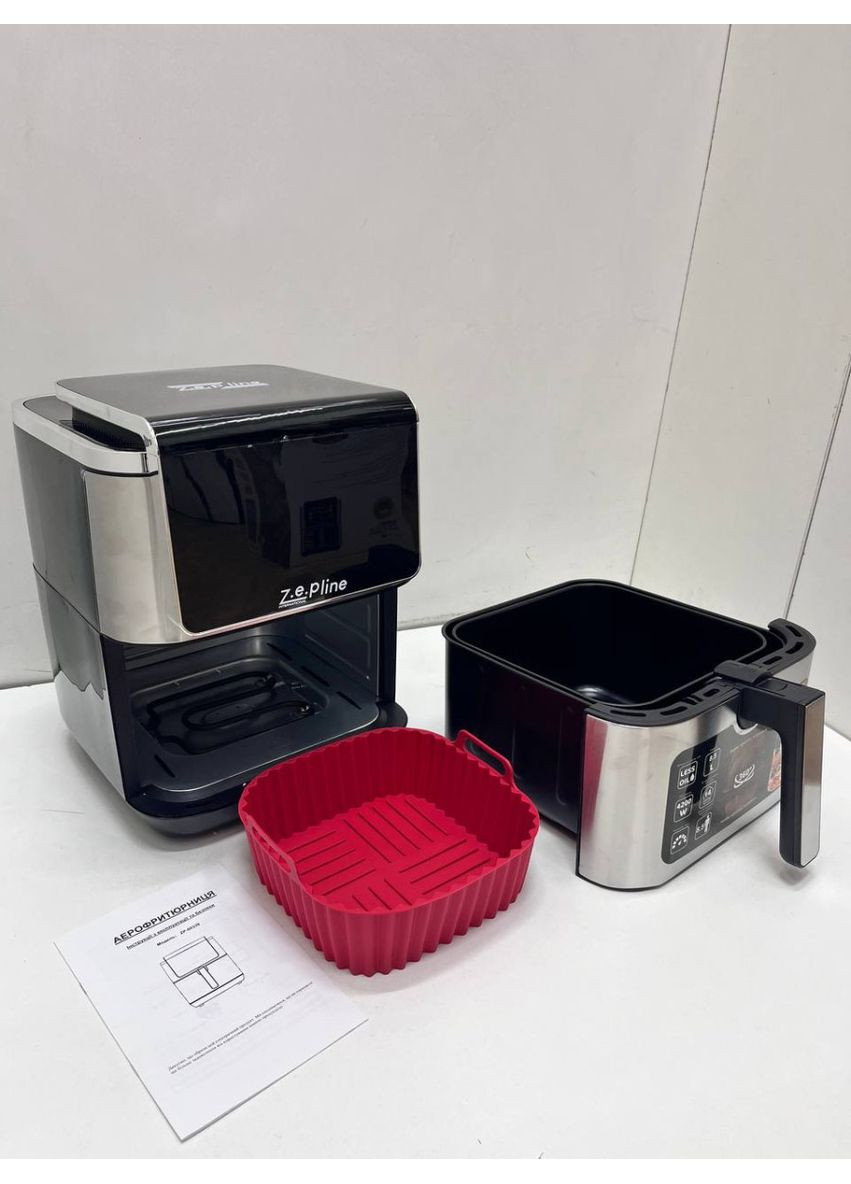 Аерогриль мультипіч на два тени з силіконовою формою ZP-00339 13 л 4200 Вт Zepline (369014402)