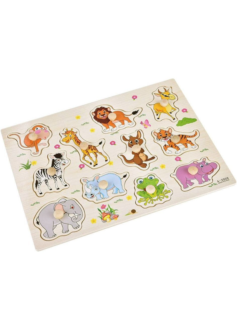 Дерев'яні пазли Монтессорі В світі тварин WToys (365721842)