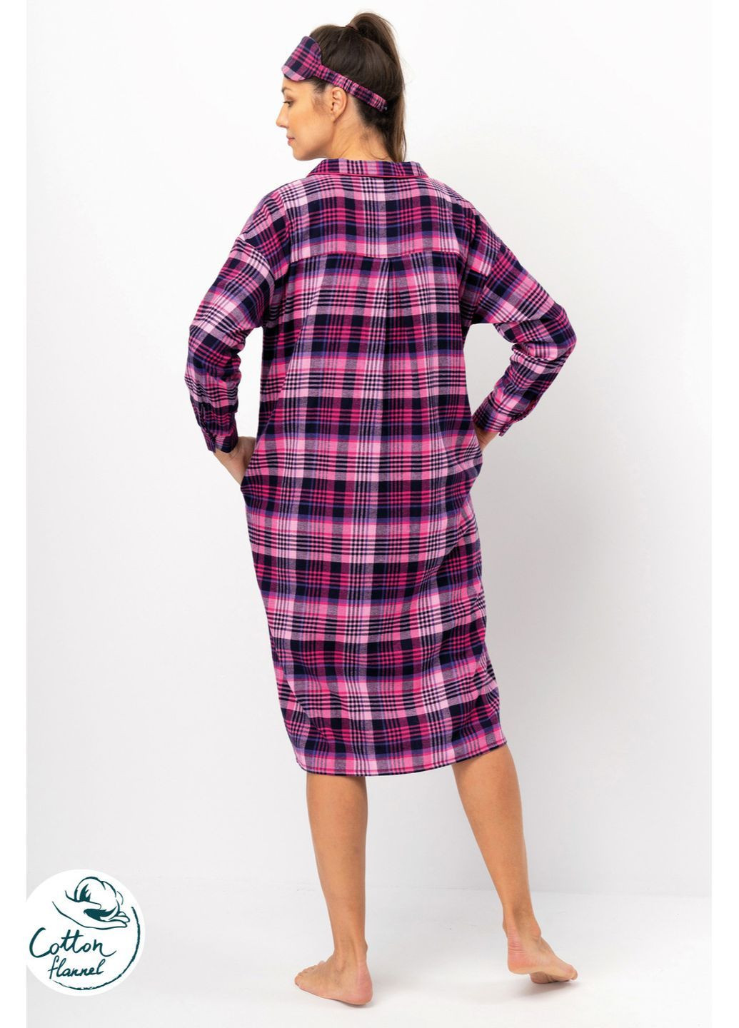 Жіноча тепла нічна сорочка Key (366422477)