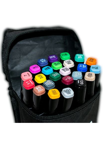 Набор маркеров для рисования и скетчинга 24 цвета (1756375318) No Brand (333654613)