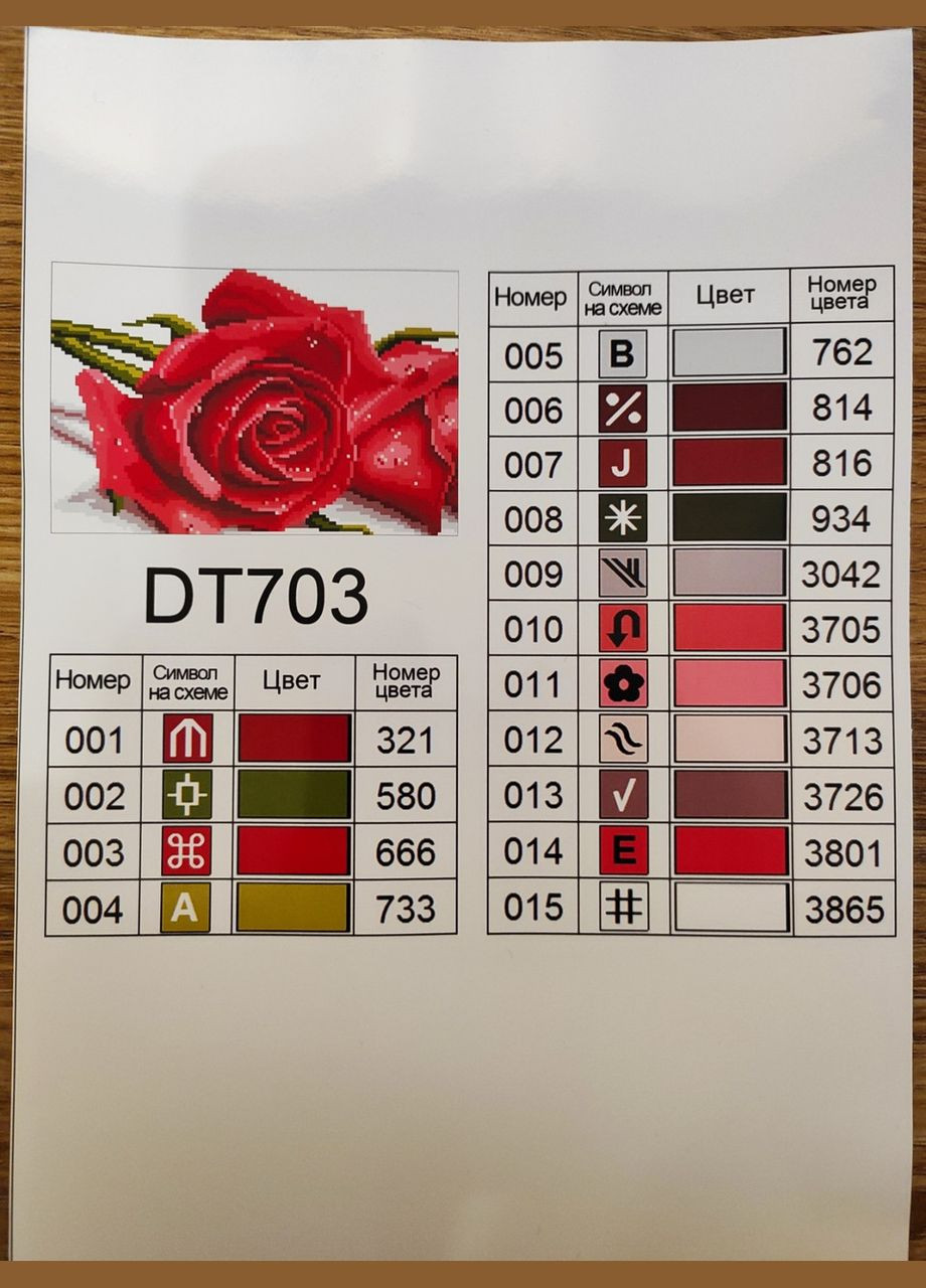 Набір для алмазної мозаїки 20х30 Троянди DT703 ColorArt (299772327)