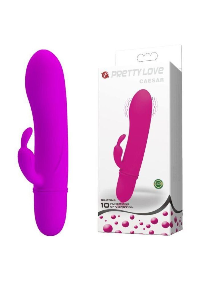 Вагинальный мини вибромассажер с стимулятором клитора Pretty Love "Caesar" от Baile LyBaile (300091068)