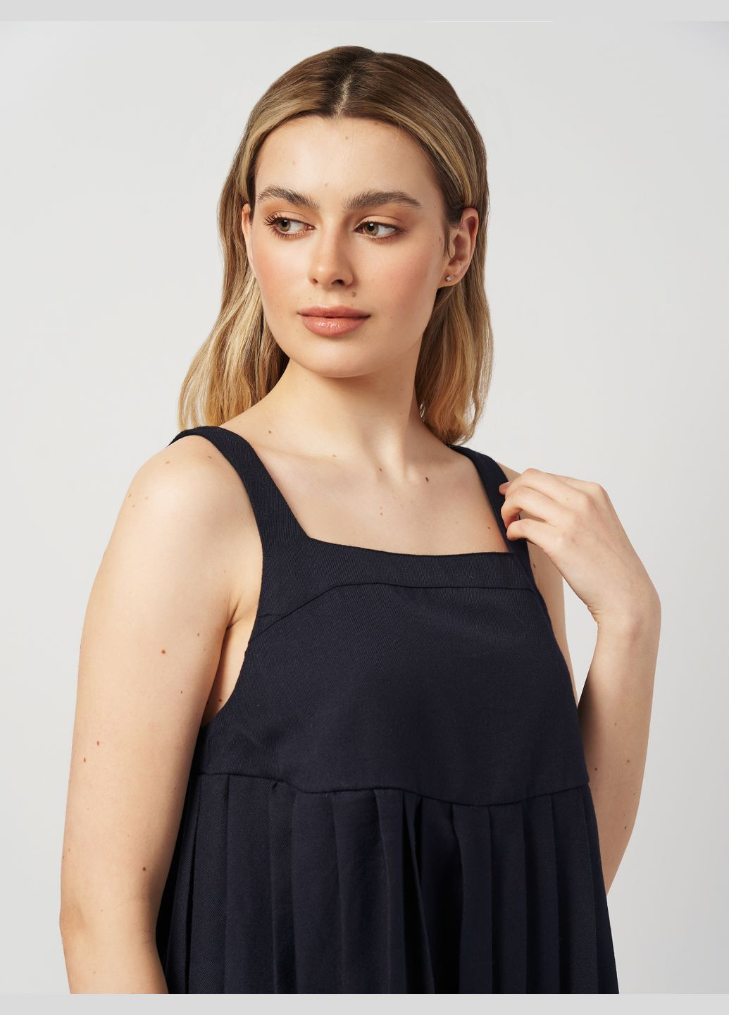 Темно-синя повсякденний сарафан H&M однотонна