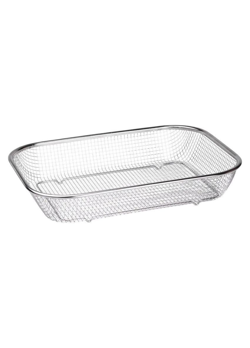 Сито-кошик для миття овочів та фруктів 37.5х27.5х6.8 см друшляк з нержавіючої сталі HP-19-23-L Jooki (358705587)