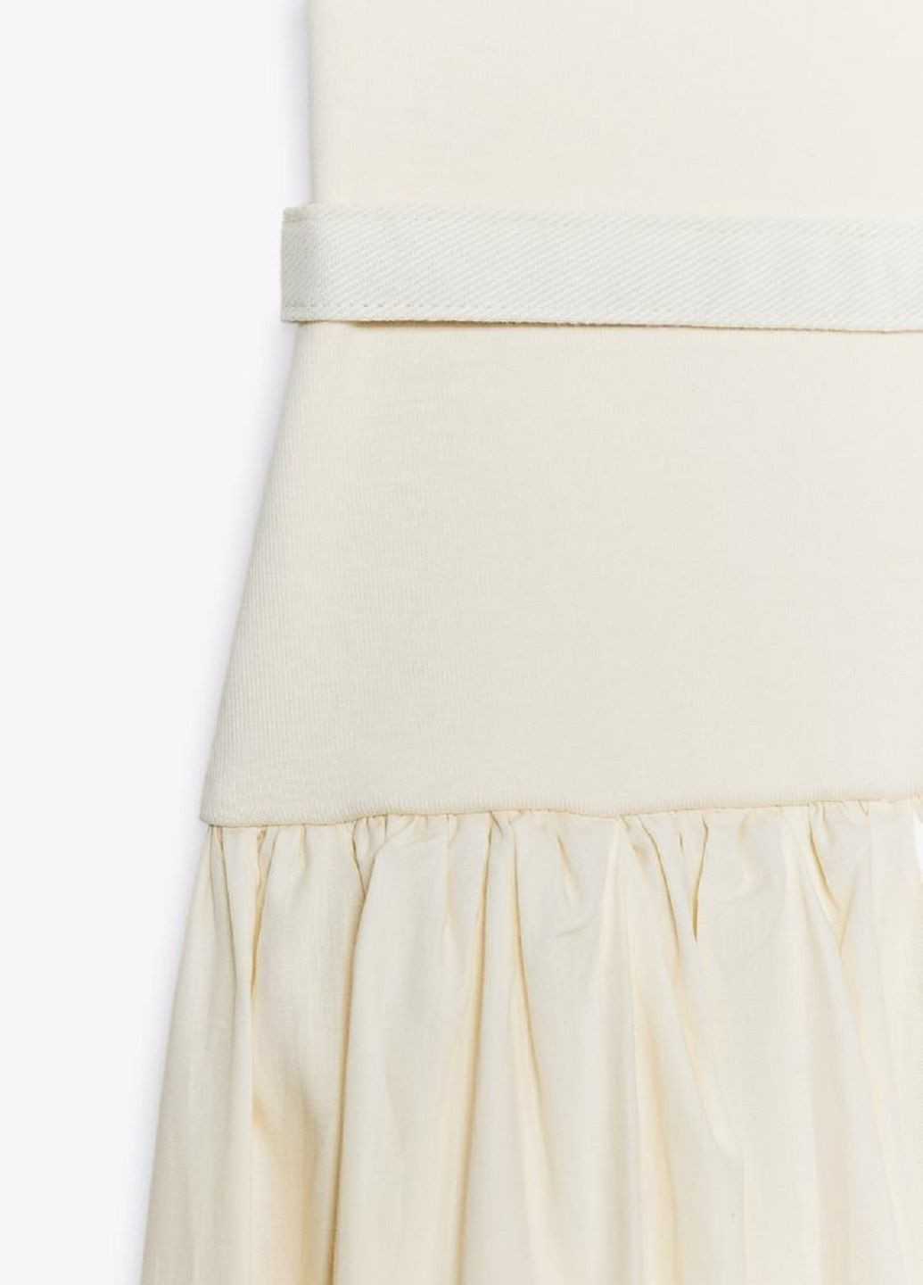 Молочное повседневный платье Zara однотонное