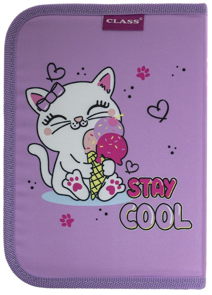 Пенал " " /25102C/ пенал 1 відд., пустий, 1 відворот, "Сool Kittent" Class (367750676)