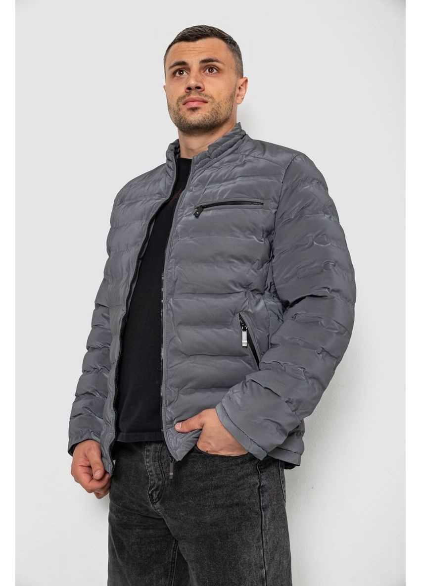Сіра демісезонна куртка чоловіча демісезонна Ager 214R822К