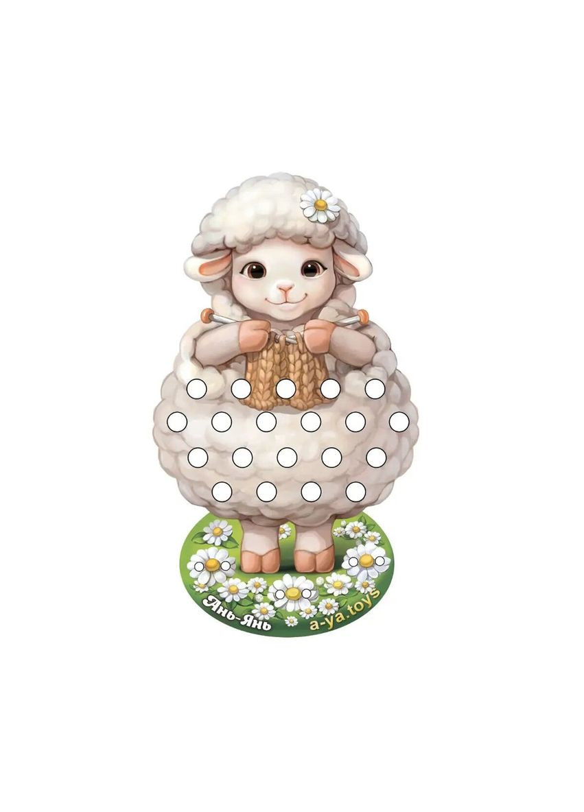 Деревʼяне шнурівка "Овечка" MIC (296188875)