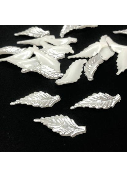 Листок пластиковый под жемчуг, Белый VA73, 10х30 мм-10шт. Plus-plus (352746601)