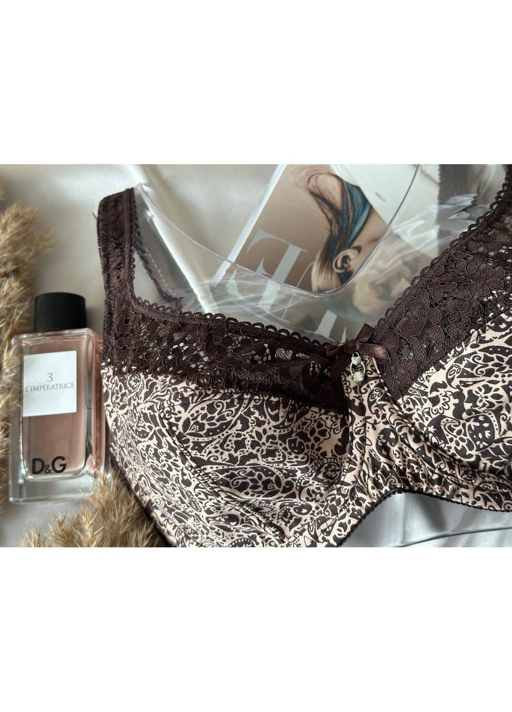 Коричневый коричневый бюстгальтер без поролона Lanny Mode