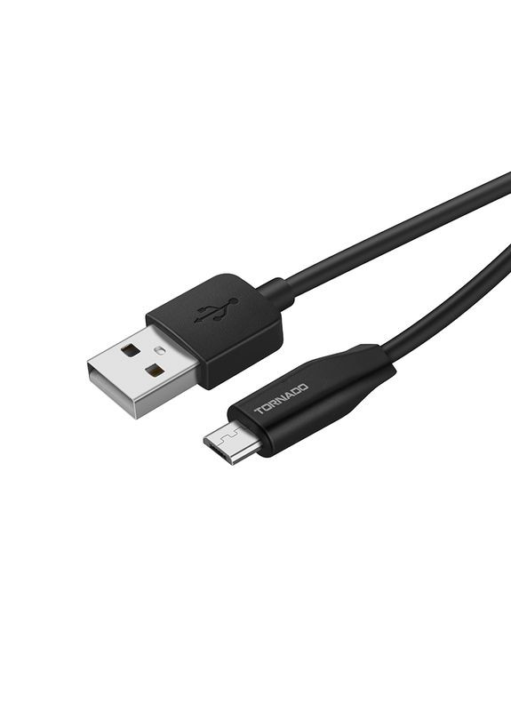 Кабель TX13 USB – Micro (2.4A/1м)- черный Tornado (367602626)