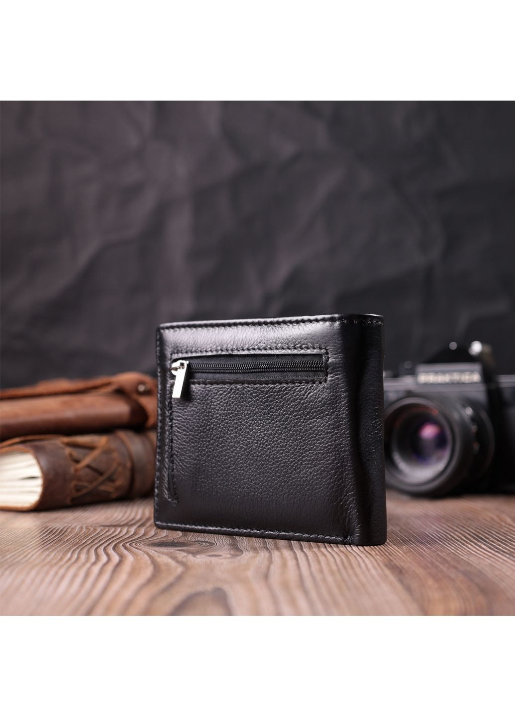 Чоловічий шкіряний портмоне 11,5х9,5х1,5 см st leather (288046818)